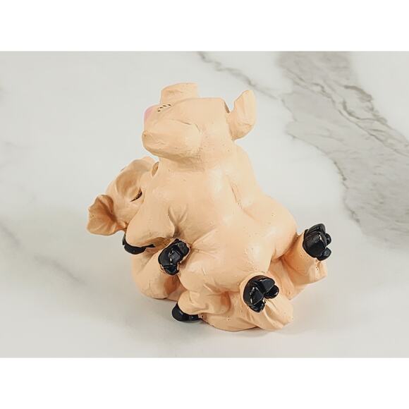 Kinky Sexy Pigs Figurine Piglet Piggy 3 1/2" Resin Year 90s Pig Lover Vintage - Picture 6 of 12